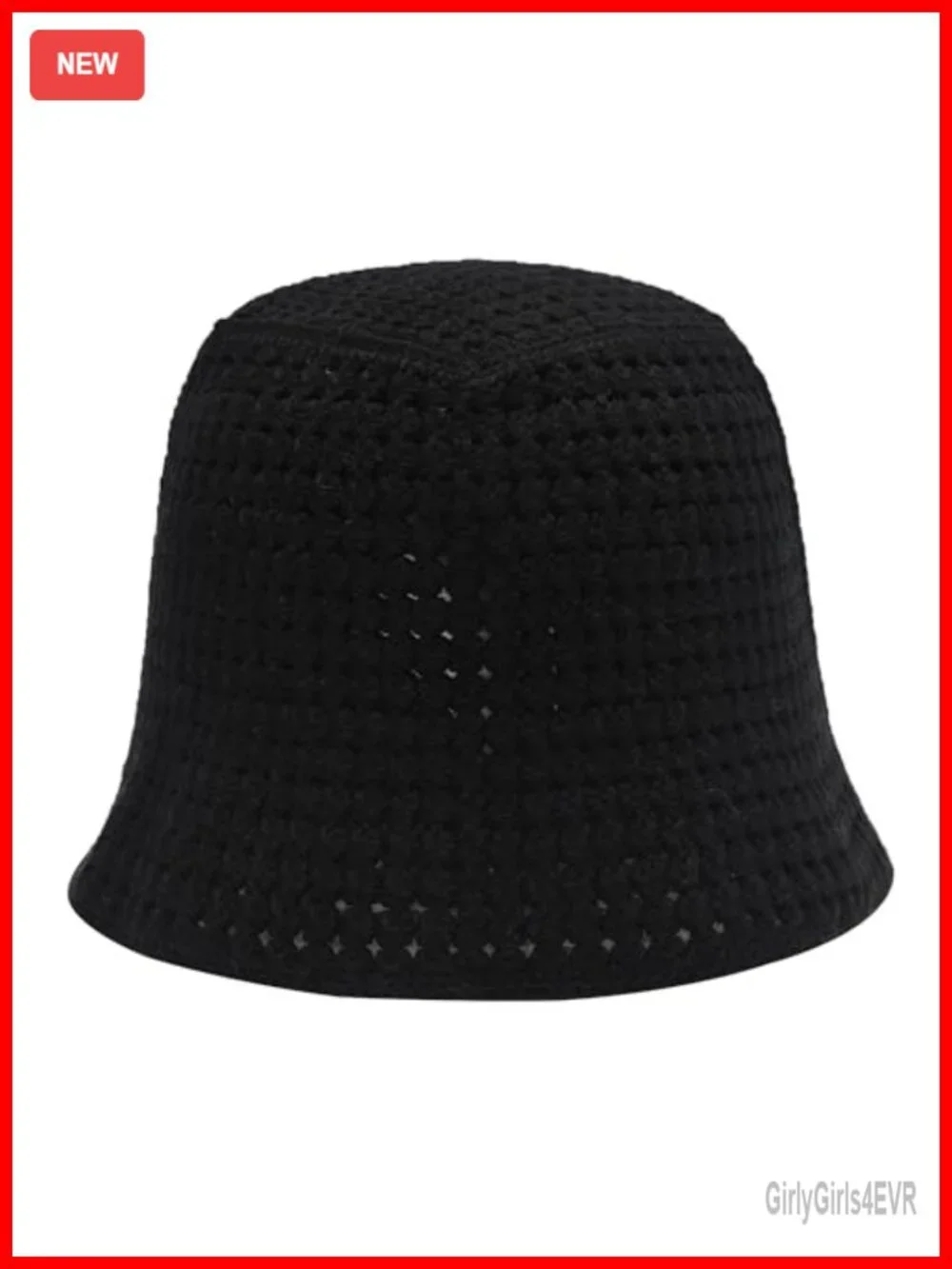 100% Cotton Handmade Crochet Knit Floral Bucket Hat for Women